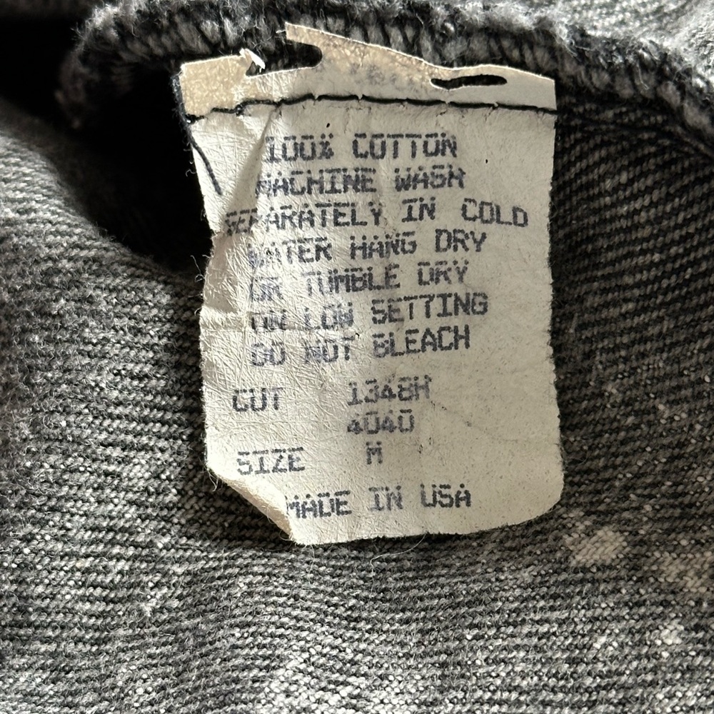 Vintage Acid Wash Gray Denim Jacket - Picture 5 of 10
